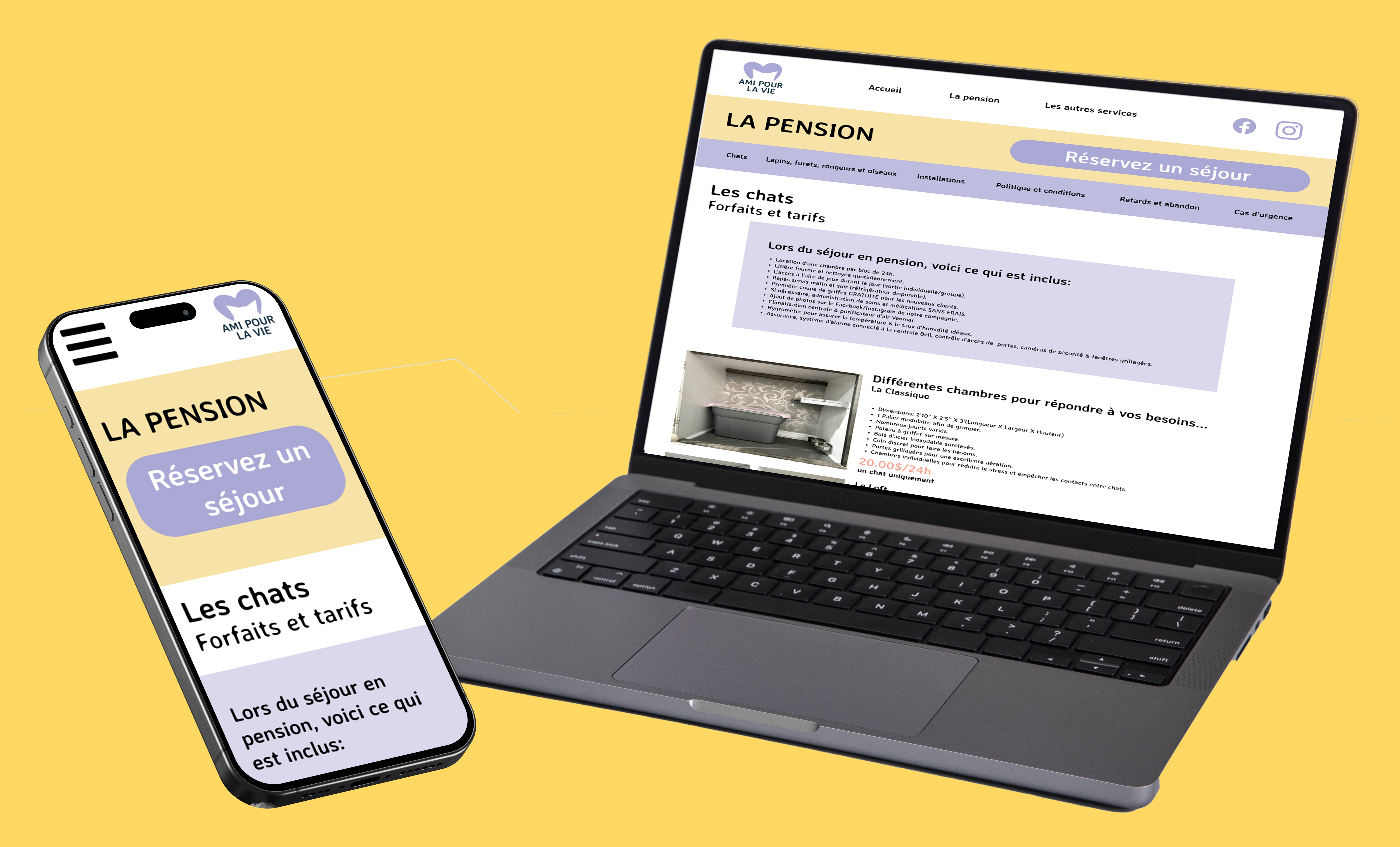 Page pour le site web appercu