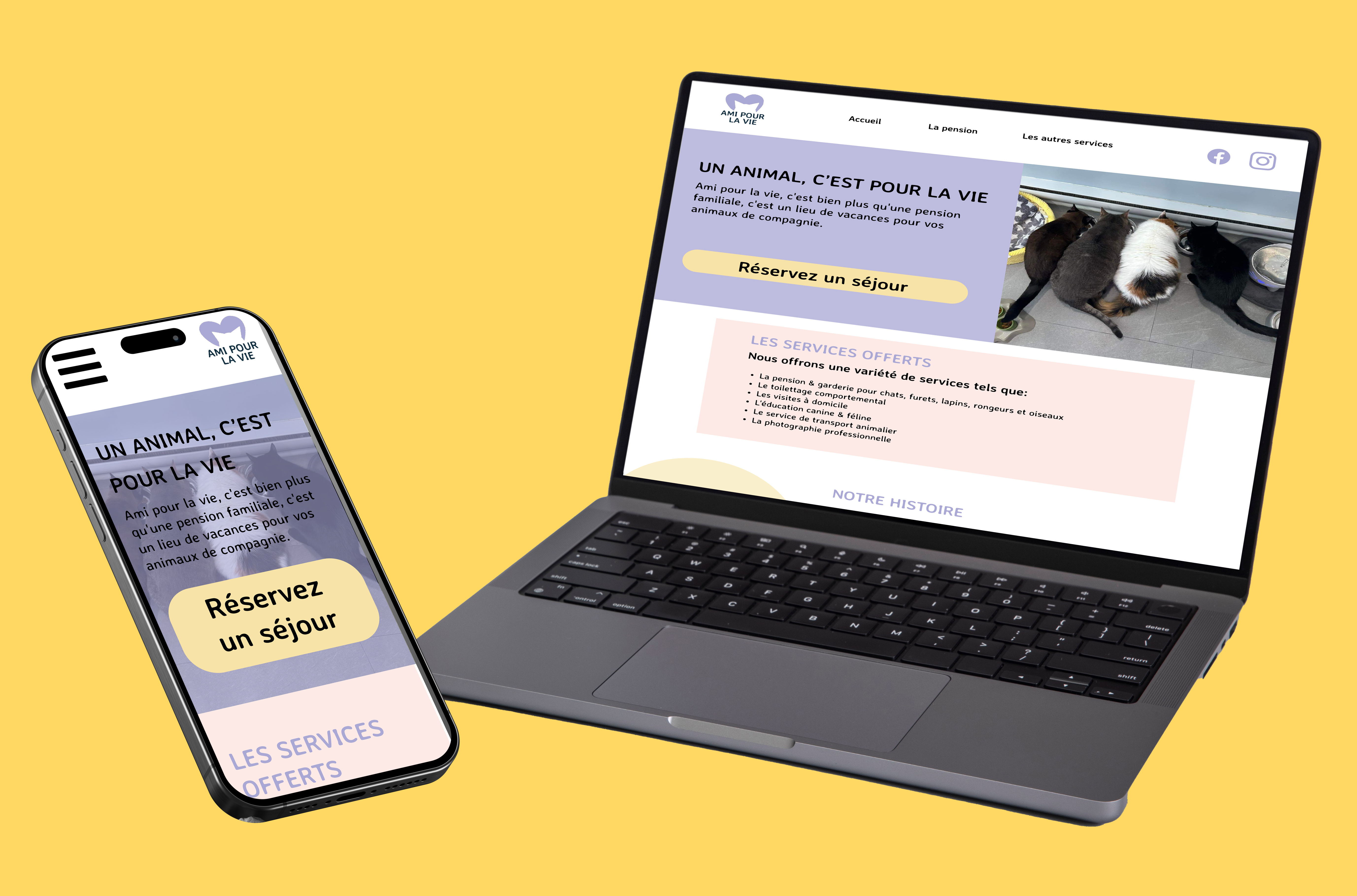 Page pour le site web appercu